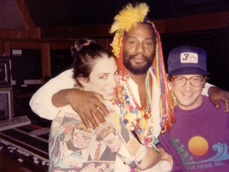 Me in the studio with George Clinton and my friend Ed Johnson